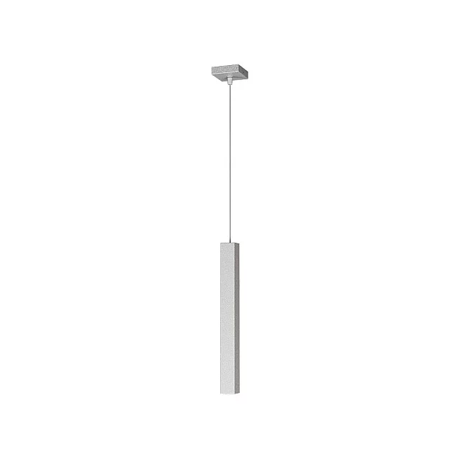 Top Light-Sospensione Moderna Square Tube Metallo Grigio 1 Luce Gu10-1173_S1-GR-8056039141766