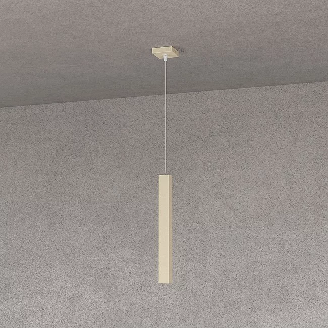 Top Light-Sospensione Moderna Square Tube Metallo Sabbia 1 Luce Gu10-1173_S1-SA-8056039141759