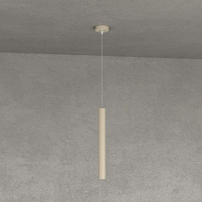 Top Light-Sospensione Moderna Round Tube Metallo Sabbia 1 Luce Gu10-1174_S1-SA-8056039141803