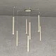 Top Light-Sospensione Moderna Round Tube Metallo Sabbia 7 Luci Gu10-1174_S7-SA-8059917018655