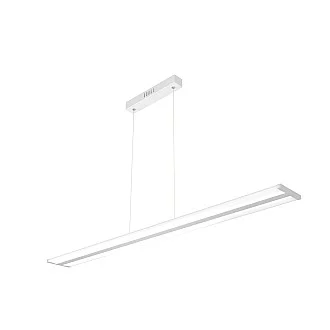 Sospensione Moderna Double Track Metallo >Grgio E Diffusore Acrilico Led 40W