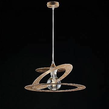 Sospensione Moderna 1 Luce Ferro Taglio Laser Oro Serie Geko