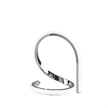 Lumetto Moderno Infinity Luce Led Integrata Metallo E Alluminio Cromo 