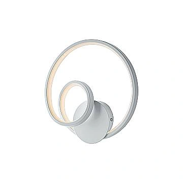 Applique Moderna Malena Con Led Integrato Metallo E Alluminio Bianco