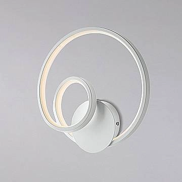 Applique Moderna Malena Con Led Integrato Metallo E Alluminio Bianco