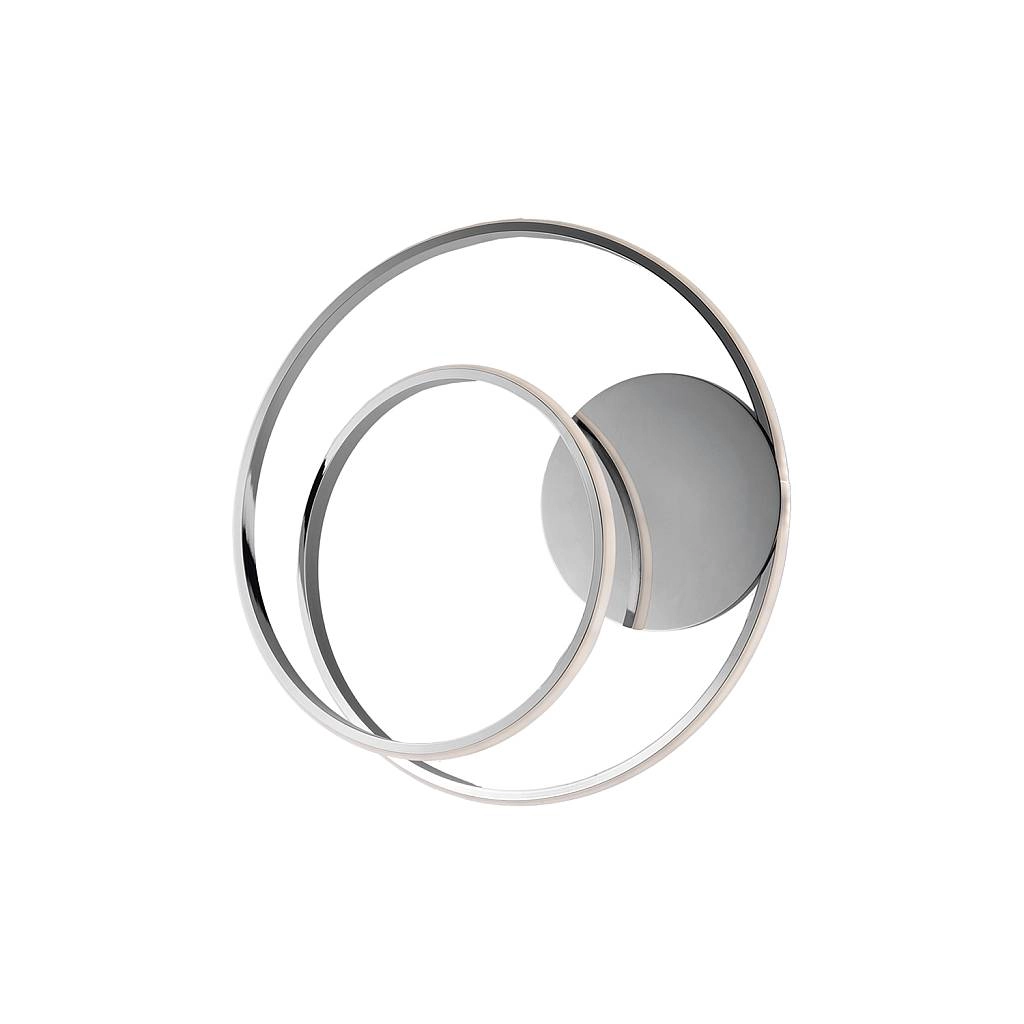 Plafoniera Moderna Malena Con Led Integrato Metallo E Alluminio Cromo Lucido