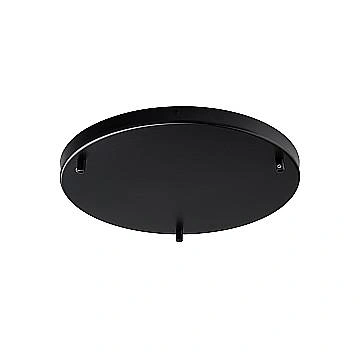 Rosone Multicavo 3 Luci In Ferro Laccato Nero Diametro 40 Cm