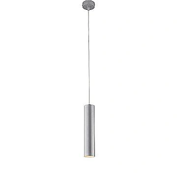 Sospensione Moderna A Cilindro Dag 1 Luce Gu10 In Ferro Laccato Argento