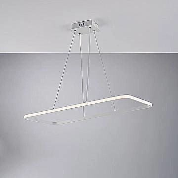 Lampadario A Sospensione Moderno Conrad Sbc Metallo Bianco Led 45W 4000K 4900Lm