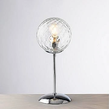 Lumetto Contemporaneo Demetra Metallo Cromo 1 Luce E14
