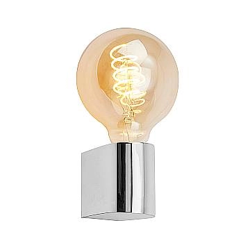 Applique Contemporanea Donga Plastica Cromo 1 Luce E27