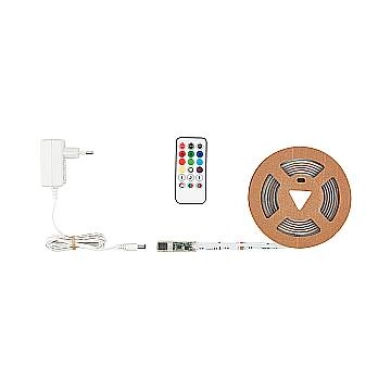 Striscia Led Cob Plastica Bianco Led Integrato 24W 3Mt