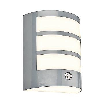 Applique Esterno Contemporaneo Fora Metallo Cromo Opaco Led Integrato 5,8W 3000K
