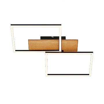 Applique Contemporanea Cornice Metallo Nero Led Integrato 30W 3000K