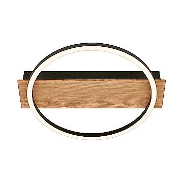 Plafoniera Contemporanea Kada Metallo Nero Led Integrato 13W 3000K Ip20 Plafoniera Contemporanea Kada Metallo Nero Led Integrato 13W 3000K Ip20