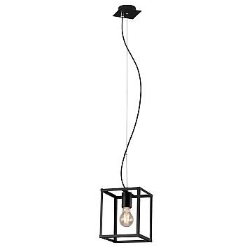 Sospensione Industrial Metallo Nero 1 Luce E27 Sospensione Industrial Metallo Nero 1 Luce E27