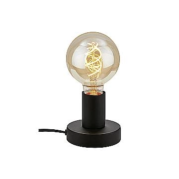 Lampada Da Tavolo Vintage Teepu Metallo Nero 1 Luce E27