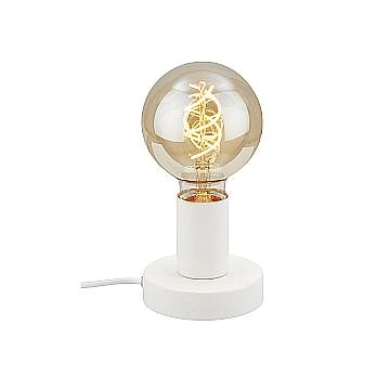 Lampada Da Tavolo Vintage Teepu Metallo Bianco 1 Luce E27