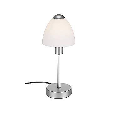 Lampada Da Tavolo Contemporanea Manino Metallo Argento 1 Luce E14