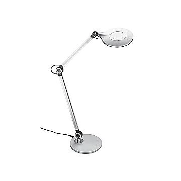 Lampada Da Tavolo Nordico Office Plastica Argento Led Integrato 7W 3000K