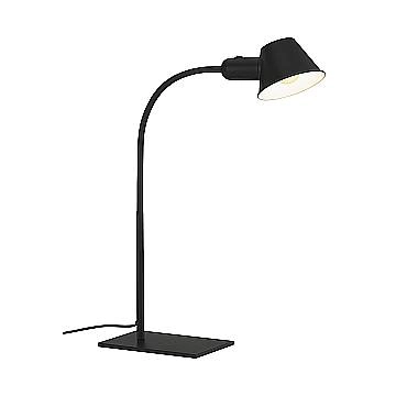 Lampada Da Tavolo Nordico Brello Metallo Nero 1 Luce E27