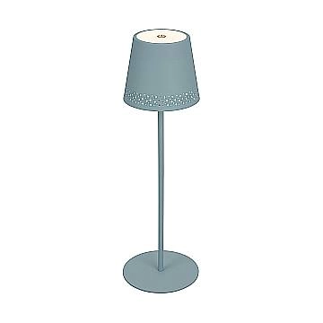 Lampada Da Tavolo Moderna Kiki Metallo Azzurro Led Integrato 2,6W 3000K
