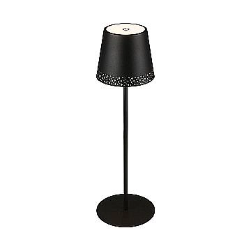 Lampada Da Tavolo Moderna Kiki Metallo Nero Led Integrato 2,6W 3000K Ip44