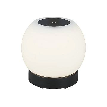 Lampada Da Tavolo Moderna Poka Plastica Bianco Led Integrato 3W 3000K