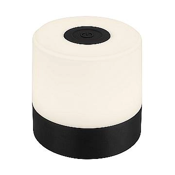 Lampada Da Tavolo Moderna Smal Plastica Nero Led Integrato 3W 2700K