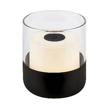 Lampada Da Tavolo Moderna Lilet Plastica Nero Led Integrato 2W 2700K