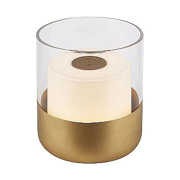 Lampada Da Tavolo Moderna Lilet Plastica Oro Led Integrato 2W 2700K