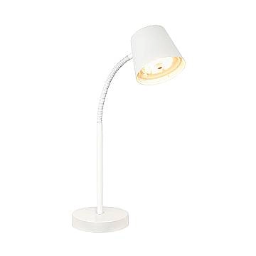 Lampada Da Tavolo Moderna Biwo Metallo Bianco Led Integrato 6W 2700K