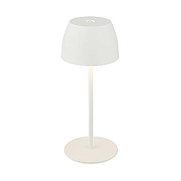 Lampada Da Tavolo Moderna Serina Mini Plastica Bianco Led Integrato 2,5W 2700K