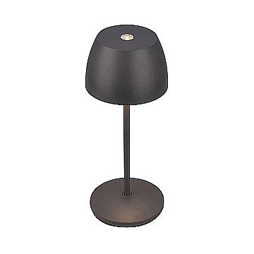 Lampada Da Tavolo Moderna Cilano Plastica Nero Led Integrato 1,5W 2700K