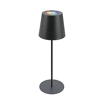 Lampada Da Tavolo Moderna Kiki Metallo Grigio Antracite Led 2,5W 2700K