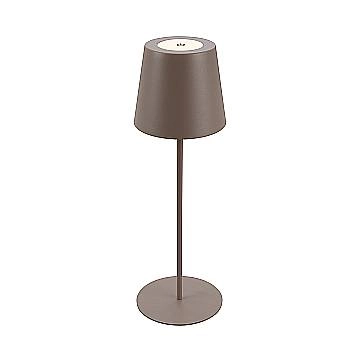 Lampada Da Tavolo Moderna Kiki Metallo Sabbia Scuro Led Integrato 2,5W 2700K
