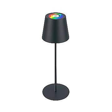 Lampada Da Tavolo Moderna Calida Metallo Grigio Antracite Led 2,5W 2700K