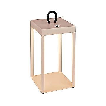 Lampada Da Tavolo Moderna Luca Metallo Beige Led Integrato 5W 2700K