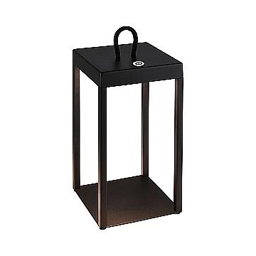 Lampada Da Tavolo Moderna Luca Metallo Nero Led Integrato 5W 2700K