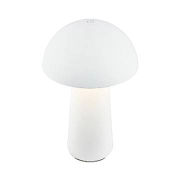 Lampada Da Tavolo Contemporanea Fungo Mini Plastica Bianco Opaco Led 1,5W 3000K
