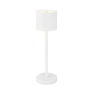 Lampada Da Tavolo Moderna Meja Metallo Bianco Led Integrato 2,5W 3000K