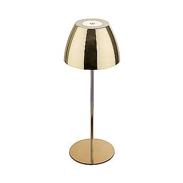 Lampada Da Tavolo Moderna Serina Metallo Oro Lucido Led Integrato 2W 2700K