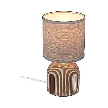 Lampada Da Tavolo Contemporanea Ino Ceramica Marrone 1 Luce E14