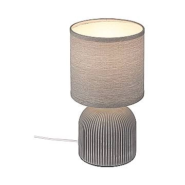 Lampada Da Tavolo Contemporanea Ino Ceramica Grigio 1 Luce E14