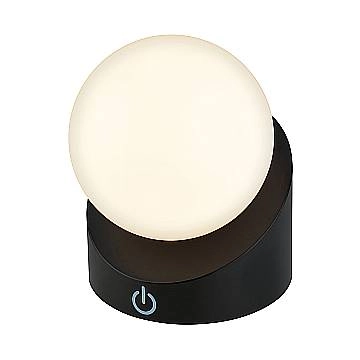 Lampada Da Tavolo Moderna Sora Plastica Nero Led Integrato 2W 2700K