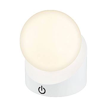 Lampada Da Tavolo Moderna Sora Plastica Bianco Led Integrato 2W 2700K