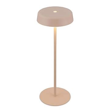 Lampada Da Tavolo Moderna Pala Metallo Beige Led 2W 2700K Ip44 Lampada Da Tavolo Moderna Pala Metallo Beige Led 2W 2700K Ip44