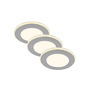 Faretto Incasso Trato Plastica Cromo Opaco Led Integrato 4,9W 3000K