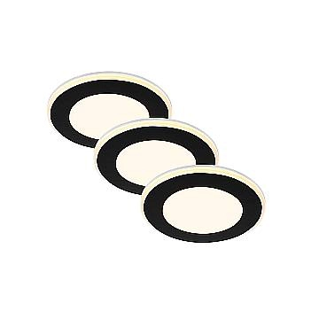 Faretto Incasso Trato Plastica Nero Opaco Led Integrato 4,9W 3000K