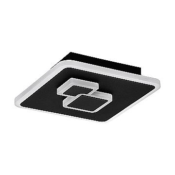 Plafoniera Moderna Cadegal Acciaio Nero Luce Led Integrato 7,8W